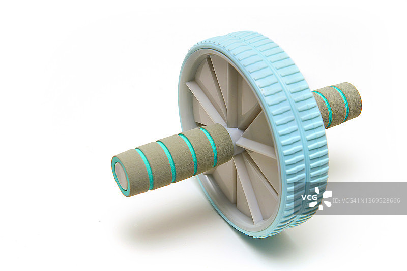 蓝色健腹轮图片素材