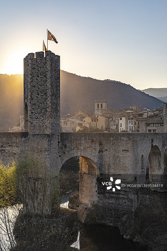 贝萨卢全景图片素材