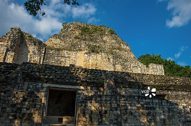 墨西哥坎佩切州贝坎遗址结构I图片素材