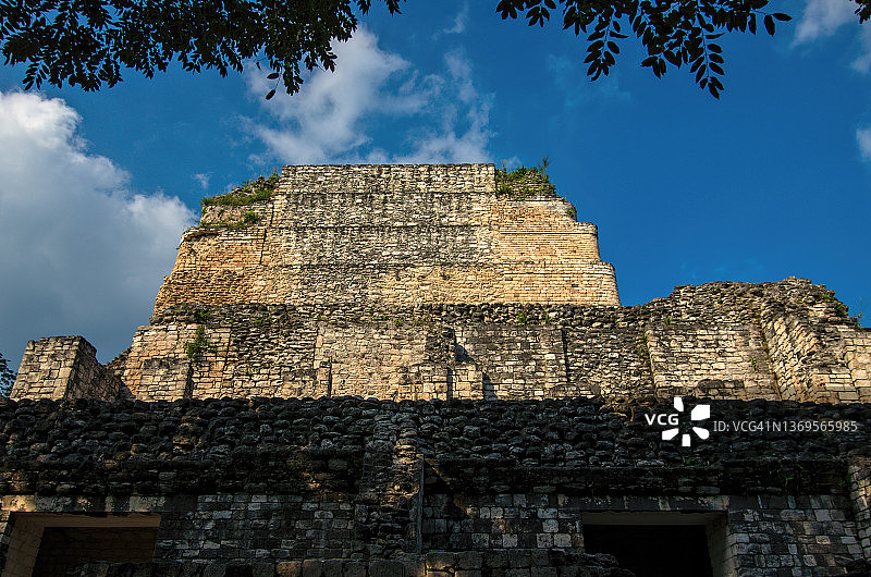 墨西哥坎佩切州贝坎遗址结构I图片素材