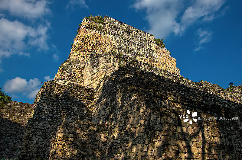 墨西哥坎佩切州贝坎遗址结构I图片素材