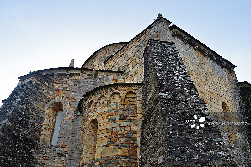 圣马丁·德·蒙多涅多大教堂（西班牙加利西亚福斯）图片素材