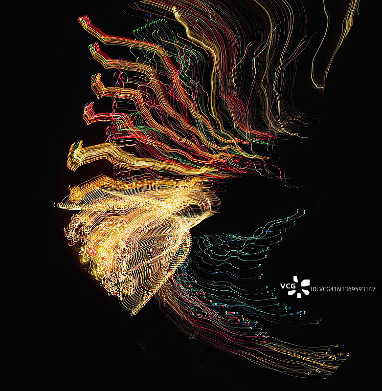 光轨轮廓图片素材