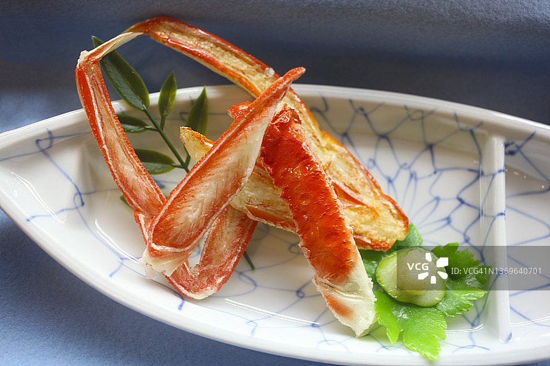 螃蟹腿食物模型图片素材