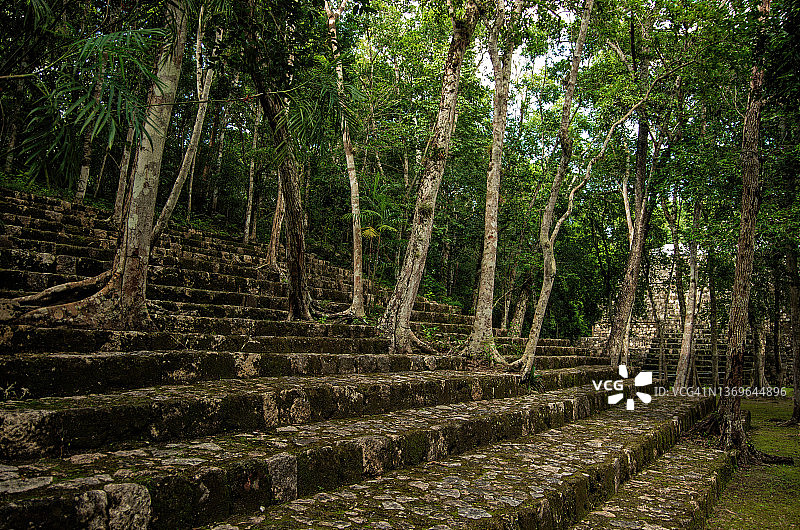墨西哥坎佩切州卡拉克穆尔巴兰库图片素材
