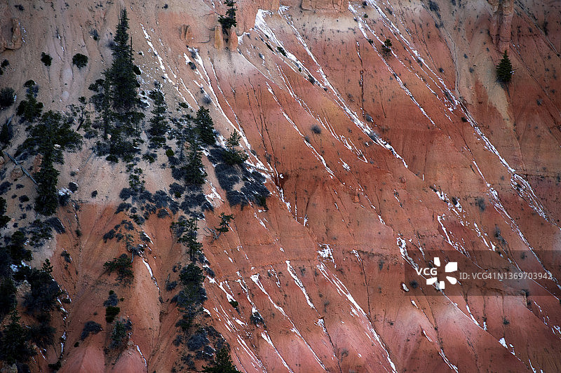 布莱斯峡谷的岩层图片素材