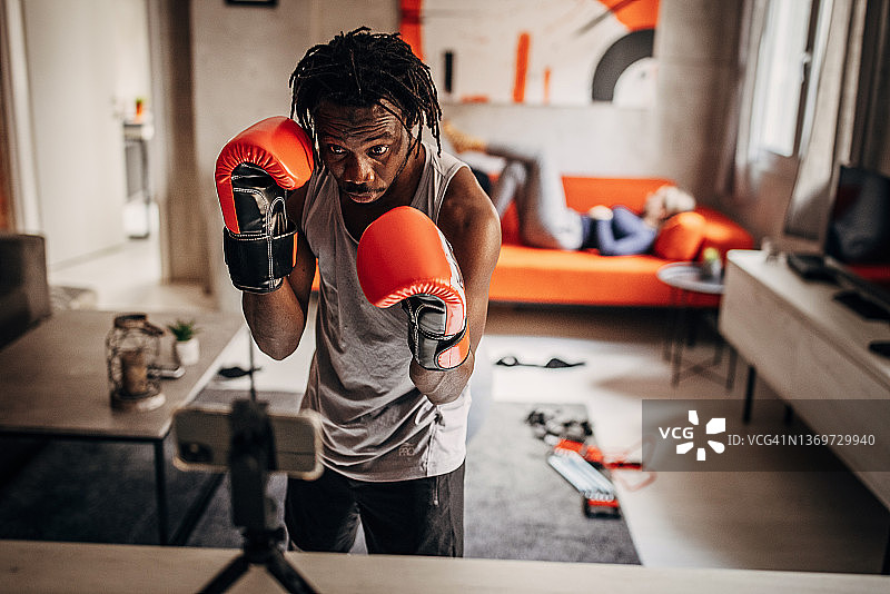 拳击手在线学习拳击图片素材