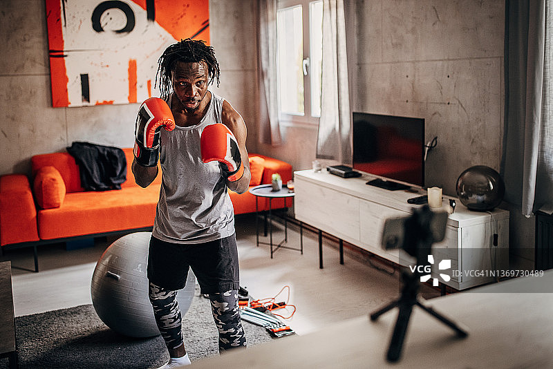 拳击手Vlog图片素材