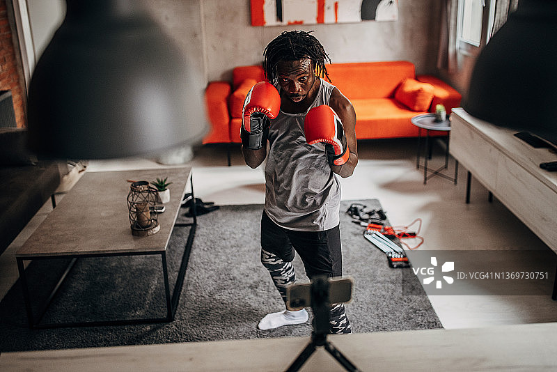 拳击手Vlog图片素材