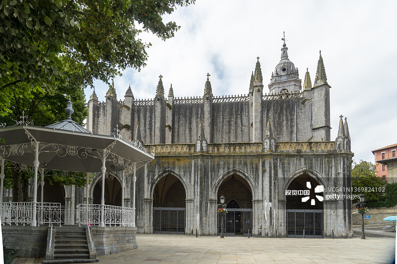 西班牙巴斯克地区的莱凯蒂奥镇图片素材