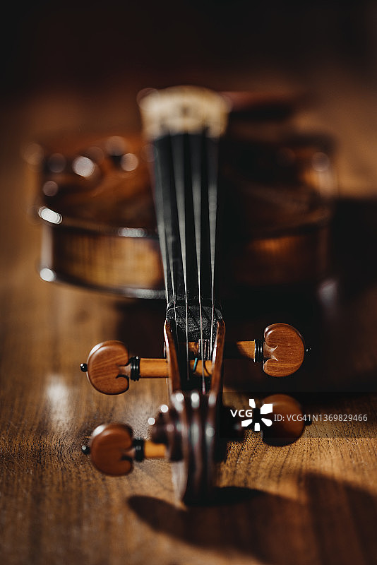 小提琴调音栓的影棚照片图片素材
