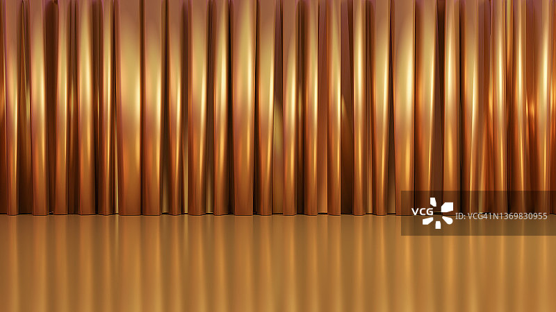 关闭的红色幕布舞台背景图片素材
