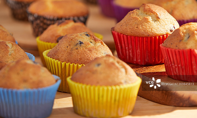 自制蓝莓玉米松饼图片素材