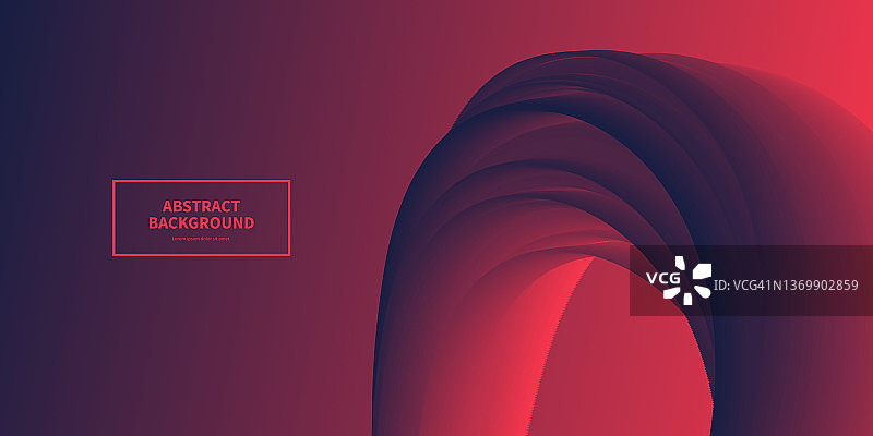 流体抽象设计的红色梯度背景图片素材