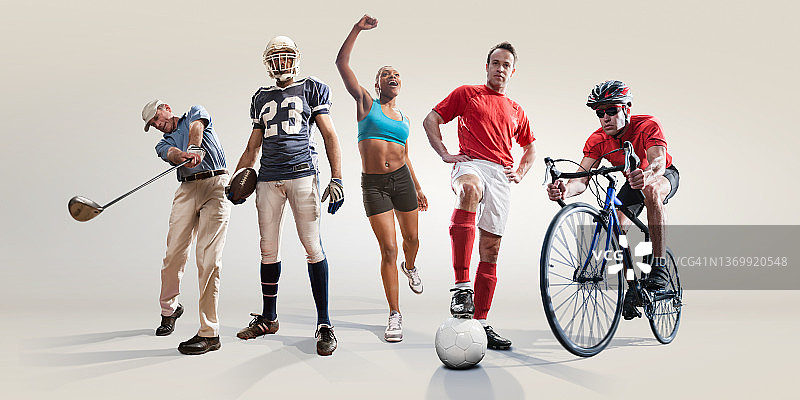 业余运动员和体育爱好者图片素材