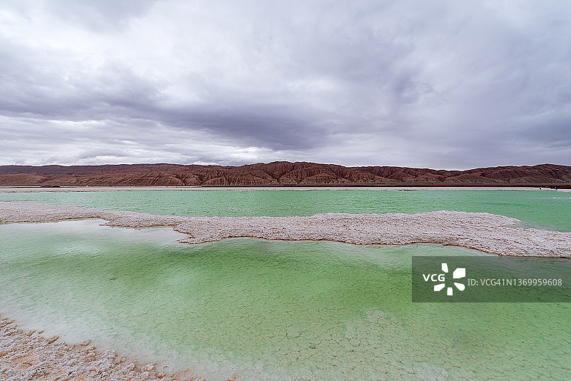 中国青海的翠玉湖图片素材