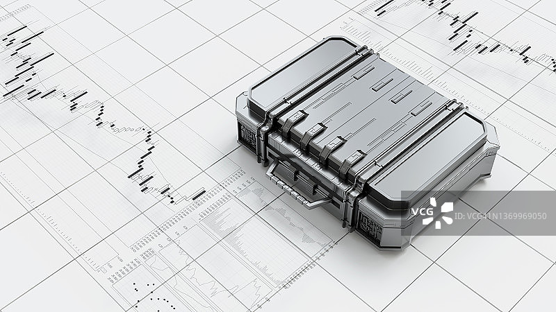 金融股票市场公文包图片素材