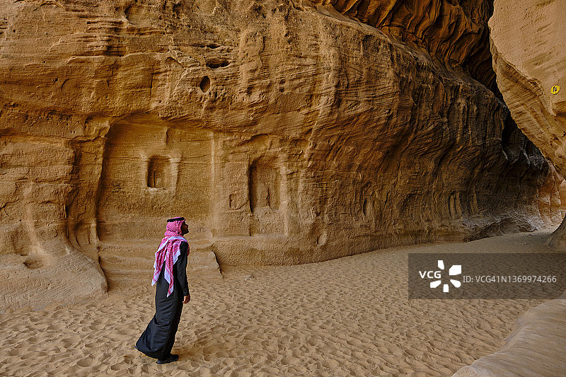 沙特阿拉伯AlUla纳巴泰墓图片素材