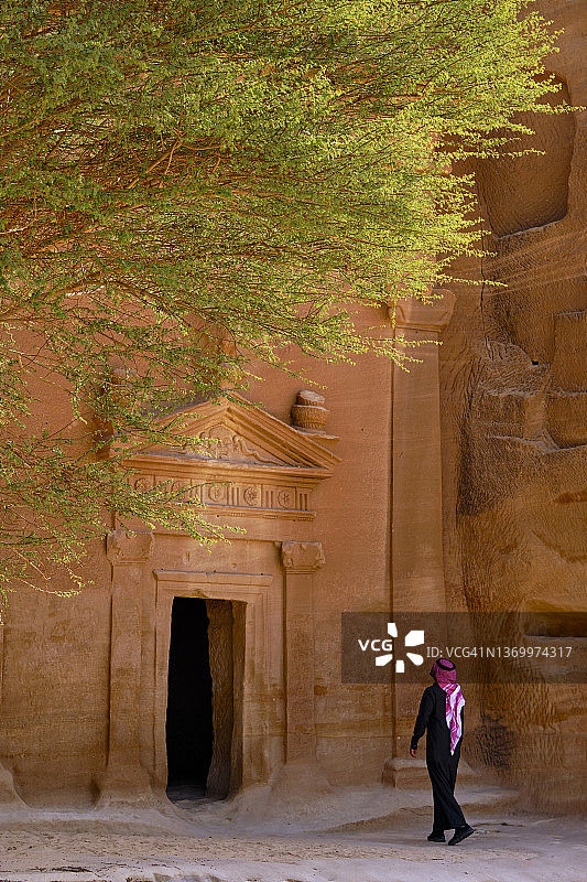 沙特阿拉伯AlUla纳巴泰墓图片素材