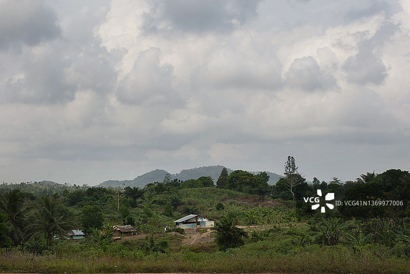 非洲利比里亚塔布曼堡的阳光图片素材