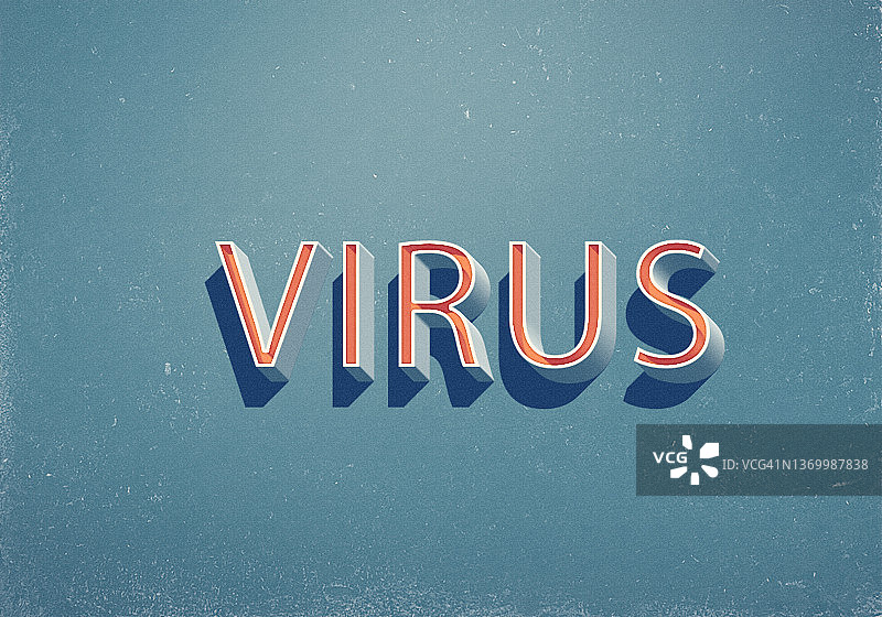 三维病毒词语图片素材