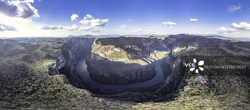 恰帕斯州苏米德罗峡谷航拍图片素材