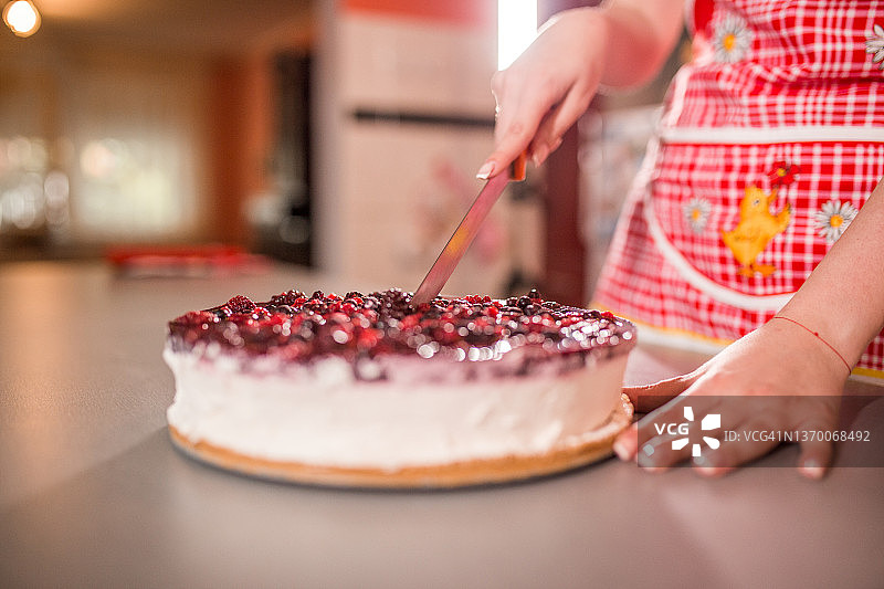 美味的芝士蛋糕特写图片素材