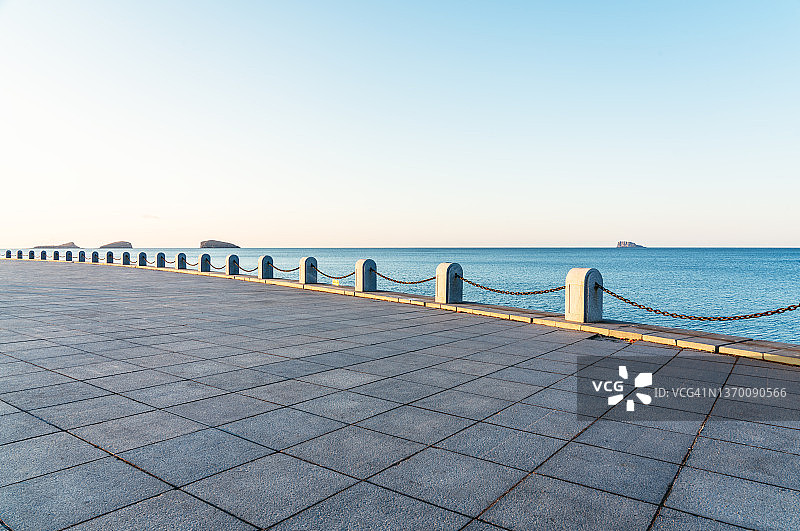 海边的道路图片素材