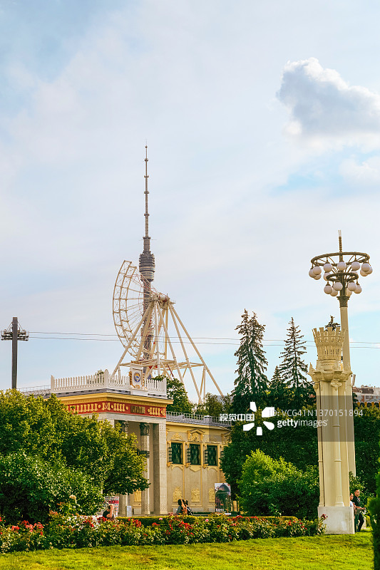 莫斯科国民经济成就展览馆4号亭图片素材