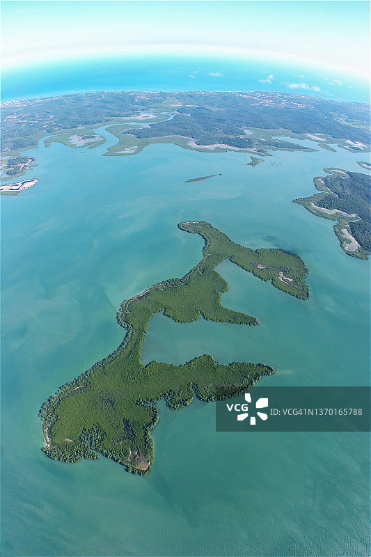 巴西热带岛屿航拍图片素材