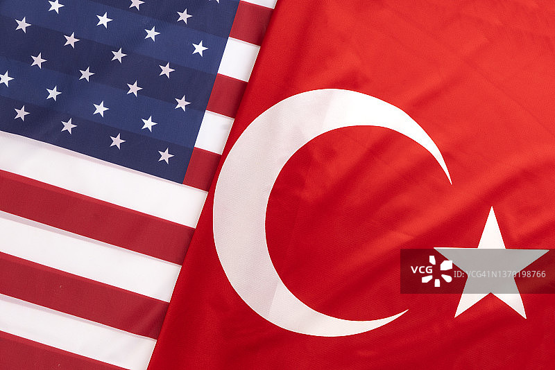 美国和土耳其国旗图片素材