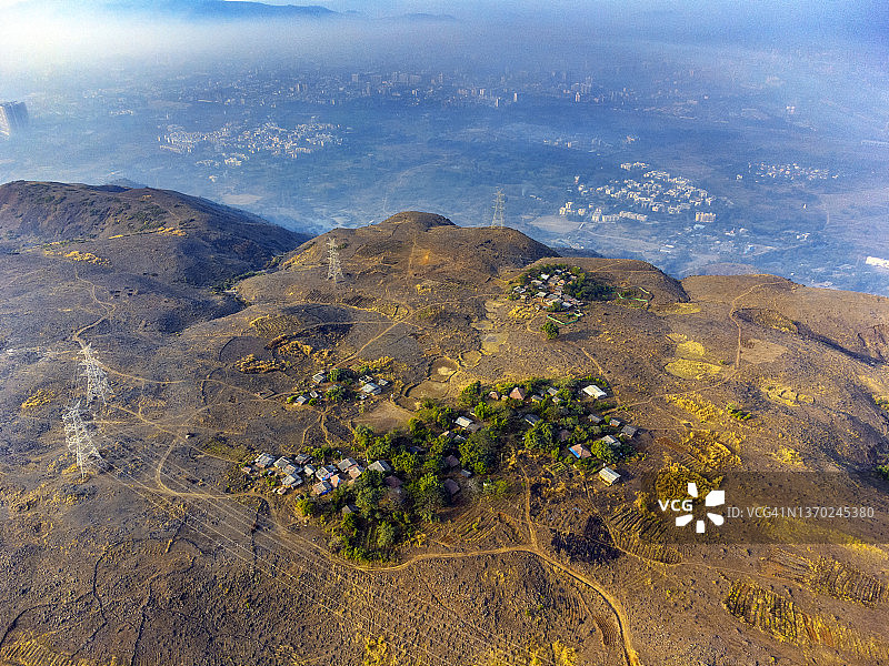 孟买新城不断扩张的Panvel和Kharghar图片素材