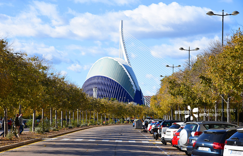 巴伦西亚城市街道风光图片素材