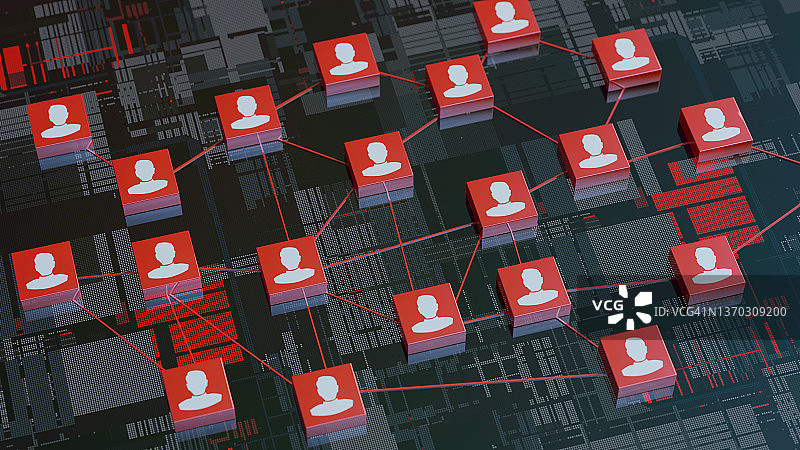 人际关系、社交媒体与网络概念图片素材
