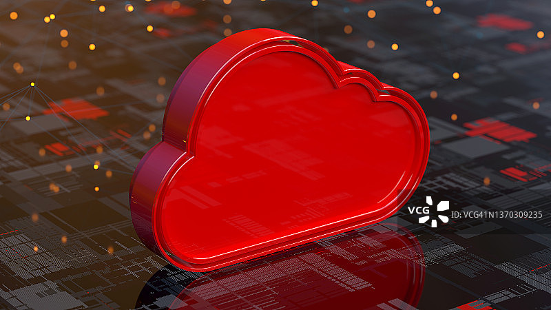 抽象云计算数字背景图片素材