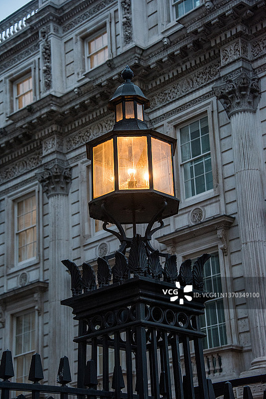 唐宁街上的街灯图片素材