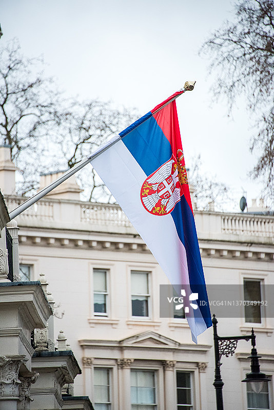 塞尔维亚国旗图片素材