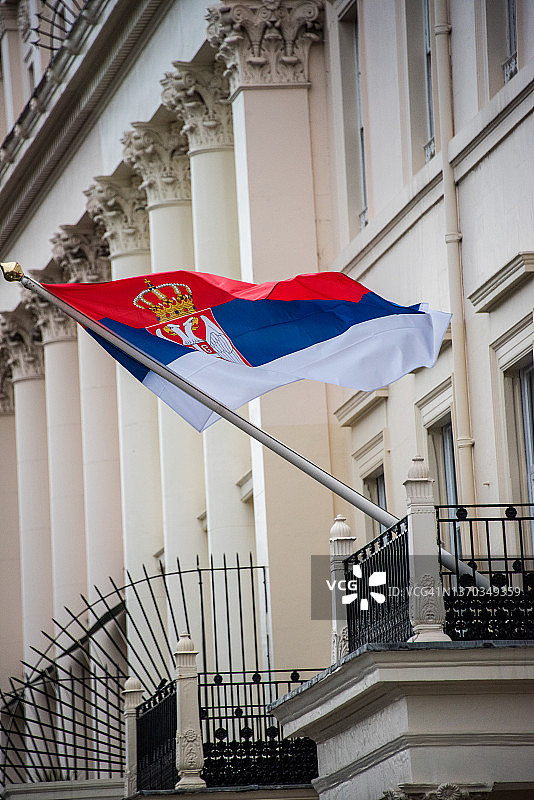 塞尔维亚国旗图片素材