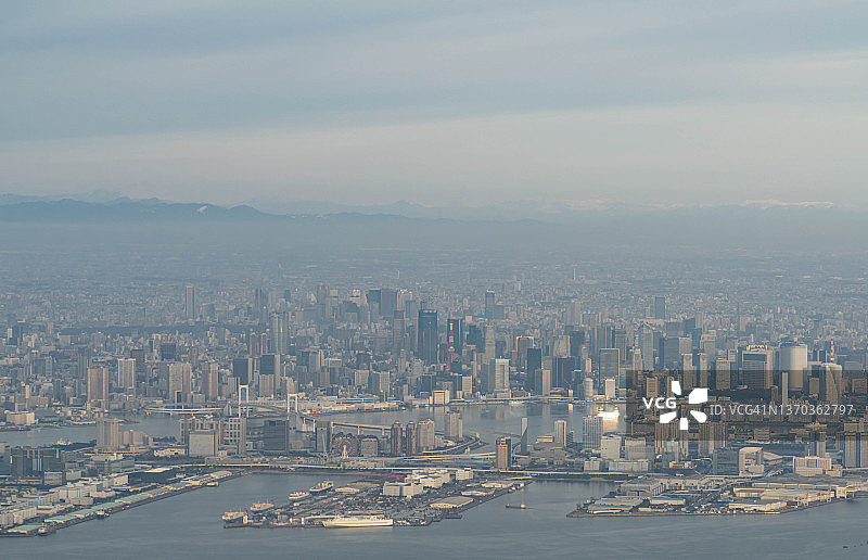 日本东京飞机航拍景观图片素材