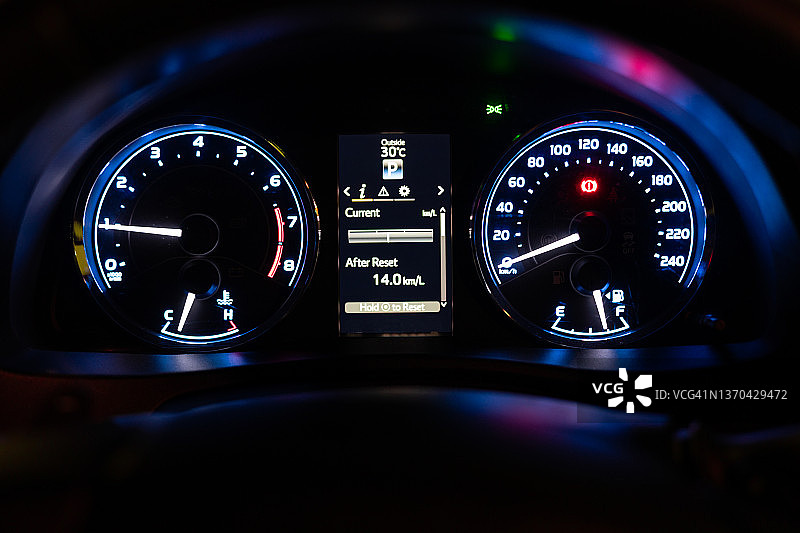 现代汽车车速表面板图片素材