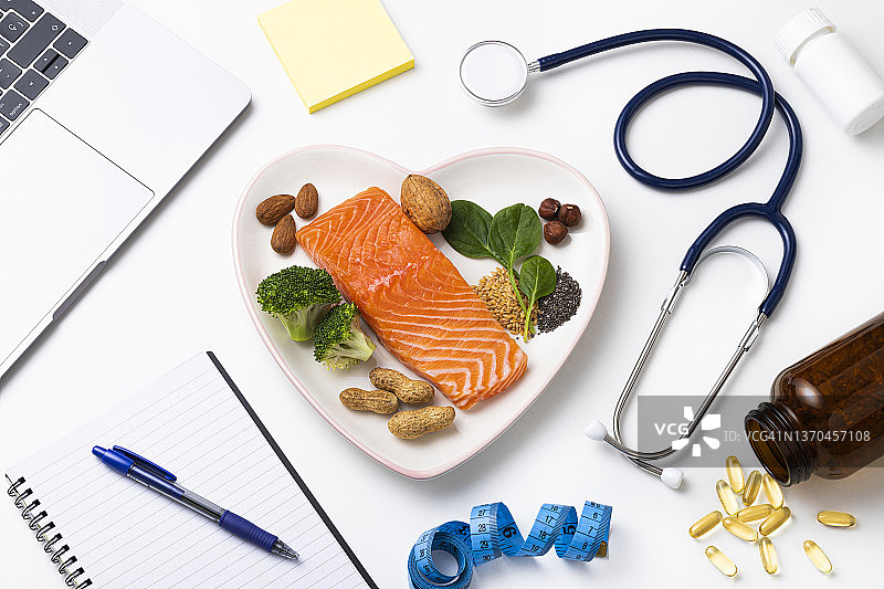 心脏护理：富含Omega-3的食物图片素材
