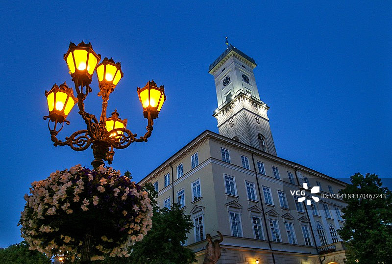 乌克兰利沃夫市政厅图片素材