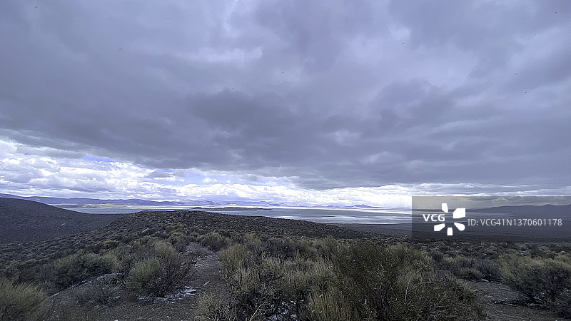 冬季莫诺湖雪景图片素材