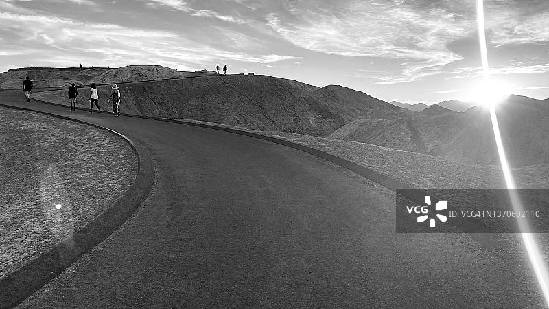 死亡谷国家公园的扎布里斯基角图片素材