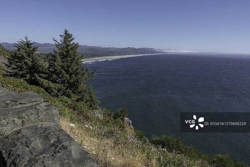 俄勒冈州奥斯瓦尔德西州立公园的尼亚卡尼观景点图片素材