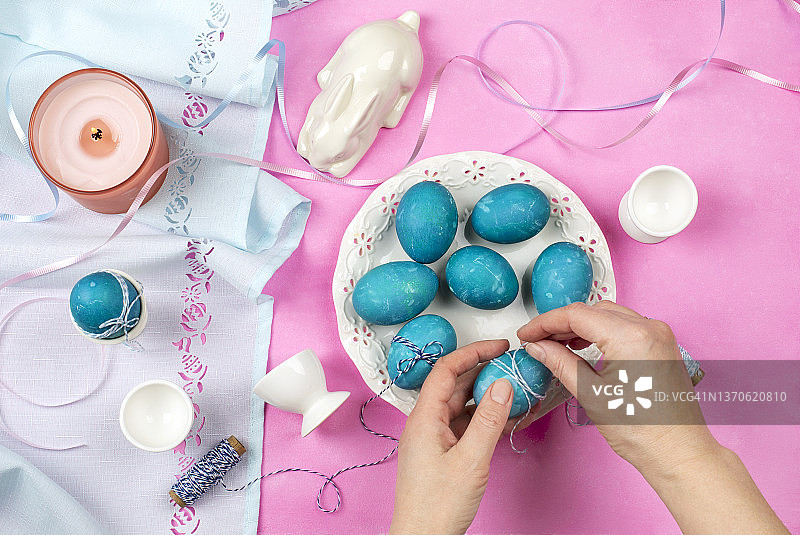 彩色复活节彩蛋图片素材