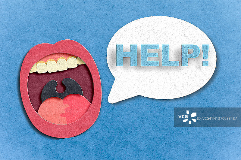 气泡语音中的帮助信息图片素材