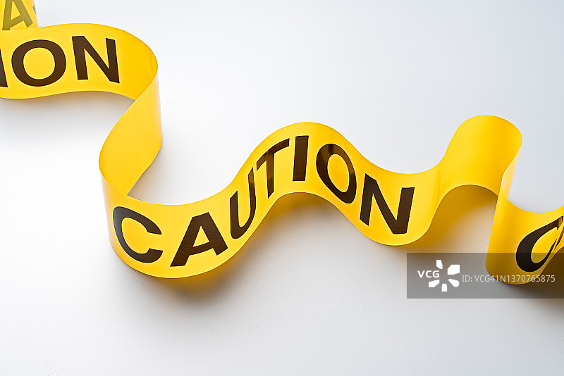 S形警示警戒带图片素材