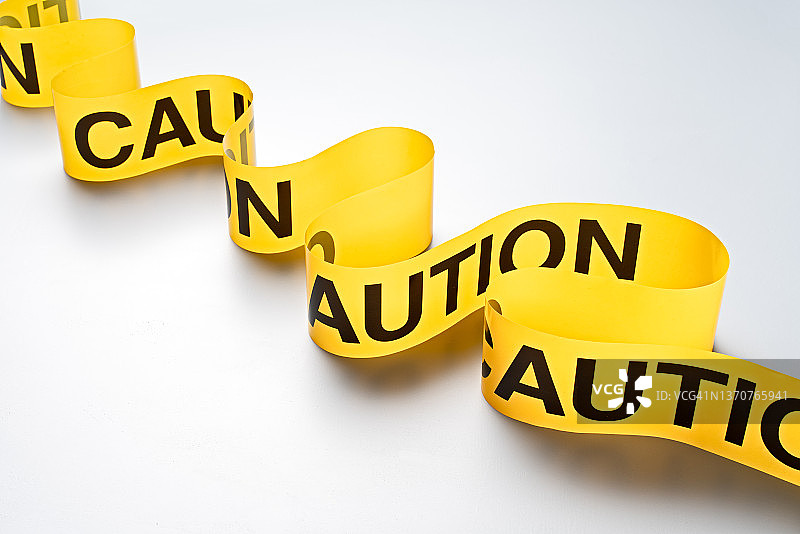 S形警示警戒带图片素材