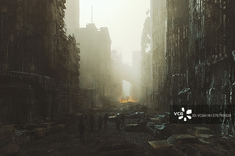 末日城市战区图片素材